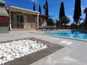 Villas with private pool at Cypress Garden Villas in Svoronata.